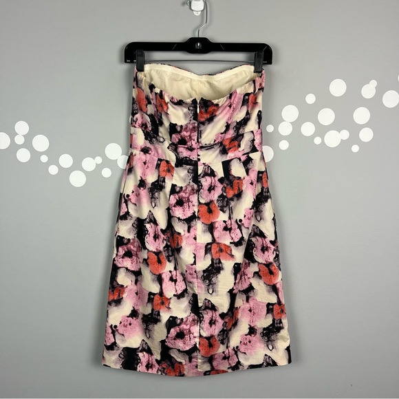 J. Crew Bustier Floral Strapless Dress Size 4 - Picture 4 of 7
